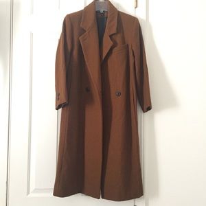 Vintage DonnyBrook Dark Camel Wool Coat